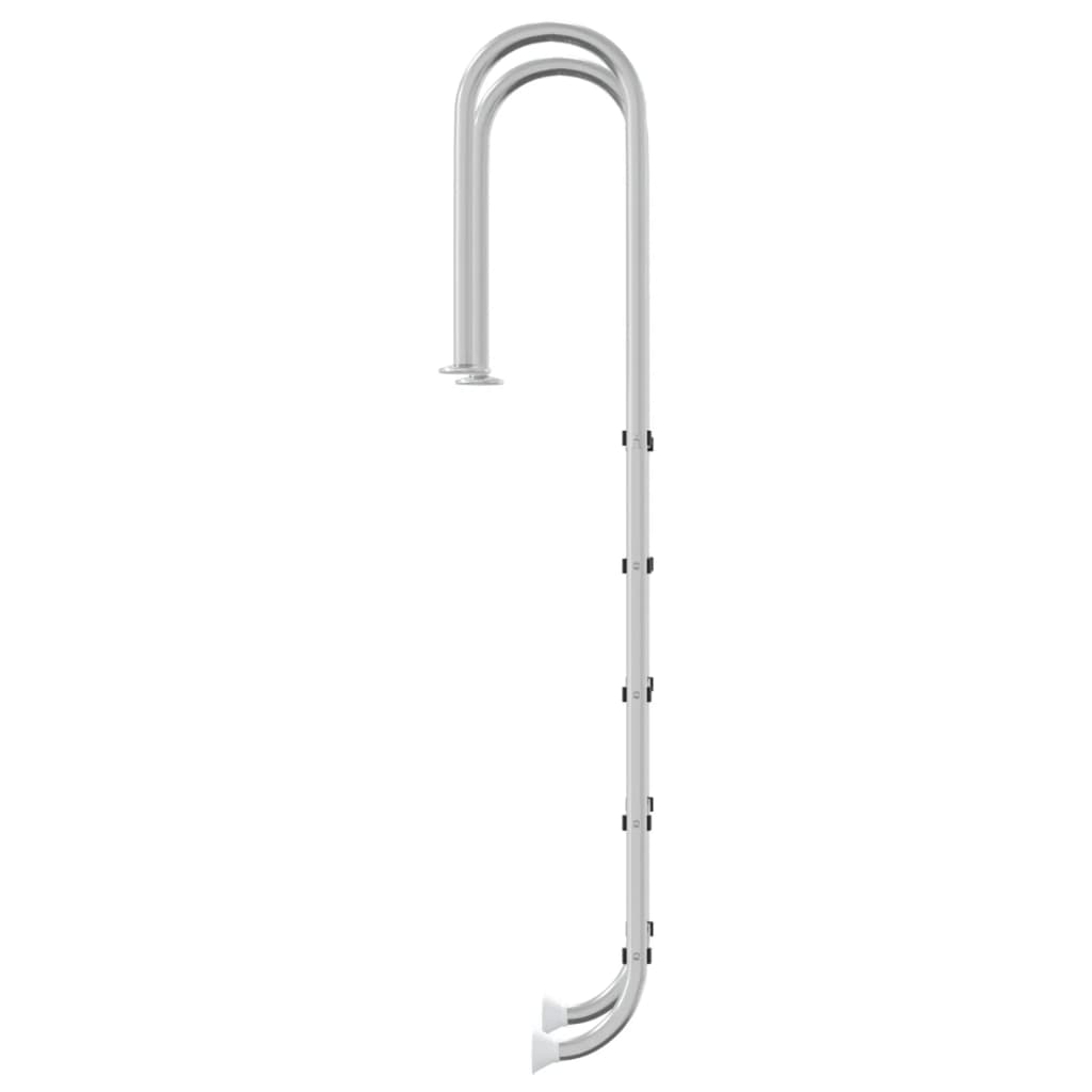 vidaXL Σκάλα Πισίνας 54 x 38 x 211 εκ. από Ανοξείδωτο Ατσάλι 304
