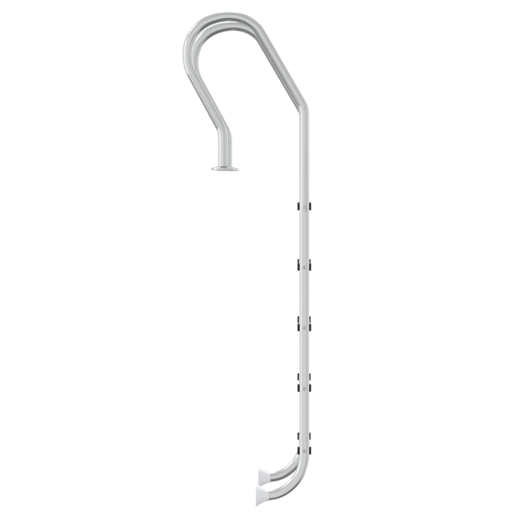 vidaXL Σκάλα Πισίνας 54 x 38 x 211 εκ. από Ανοξείδωτο Ατσάλι 304