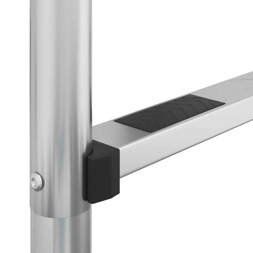 vidaXL Σκάλα Πισίνας 54 x 38 x 211 εκ. από Ανοξείδωτο Ατσάλι 304