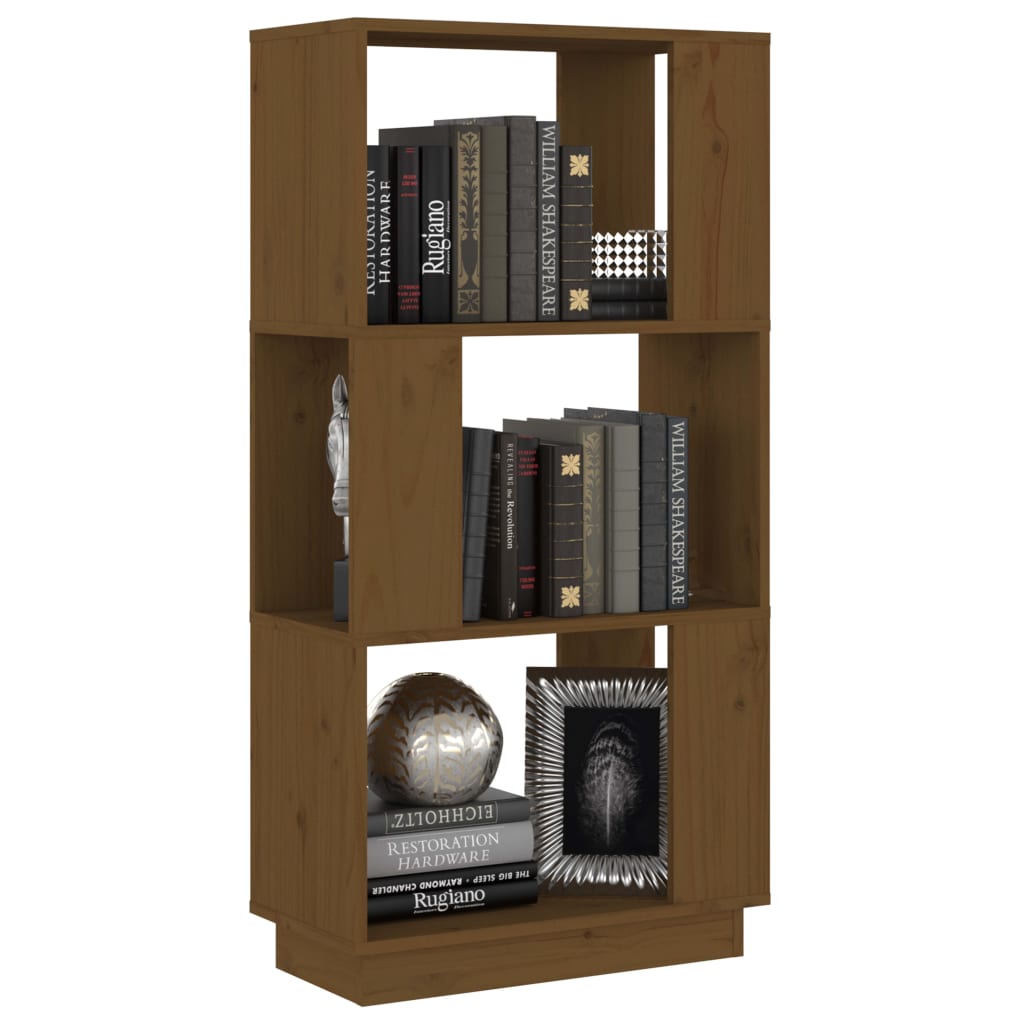vidaXL Βιβλιοθήκη/Διαχωριστικό Χώρου Μελί 51x25x101 εκ. Μασίφ Πεύκο