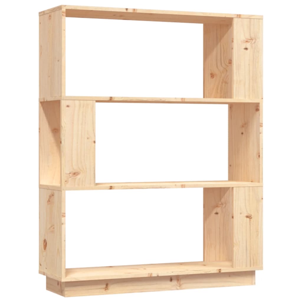 vidaXL Βιβλιοθήκη/Διαχωριστικό Χώρου 80x25x101 εκ. Μασίφ Ξύλο Πεύκου