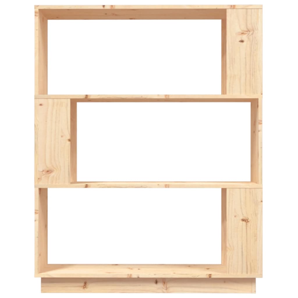 vidaXL Βιβλιοθήκη/Διαχωριστικό Χώρου 80x25x101 εκ. Μασίφ Ξύλο Πεύκου