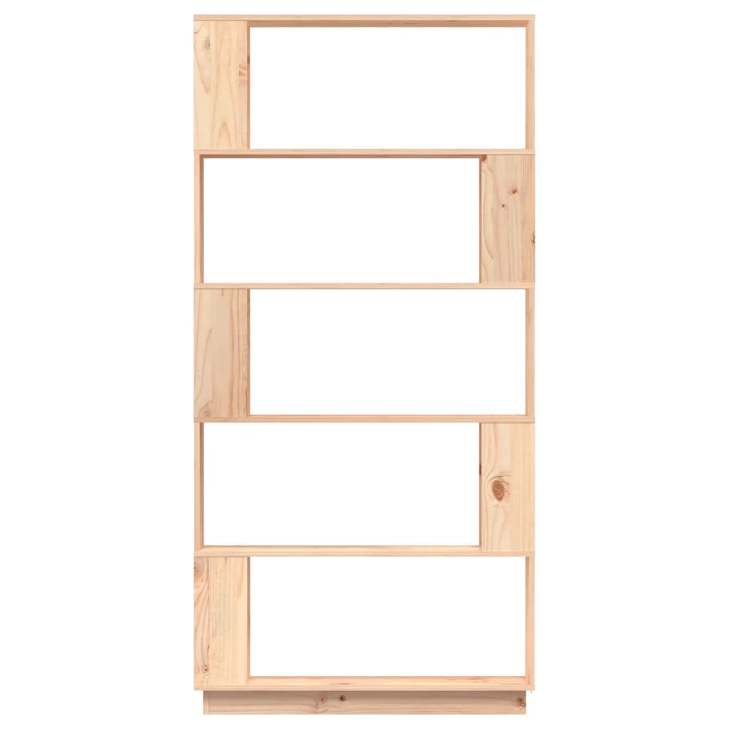 vidaXL Βιβλιοθήκη/Διαχωριστικό Χώρου 80x25x163,5 εκ. Μασίφ Ξύλο Πεύκου