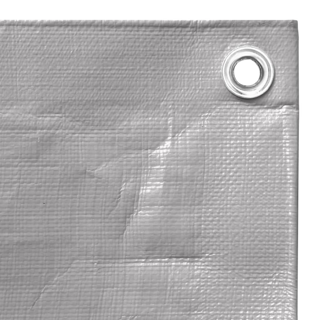 vidaXL Μουσαμάς Γκρι 260 γρ./μ.² 4x5 μ. από HDPE