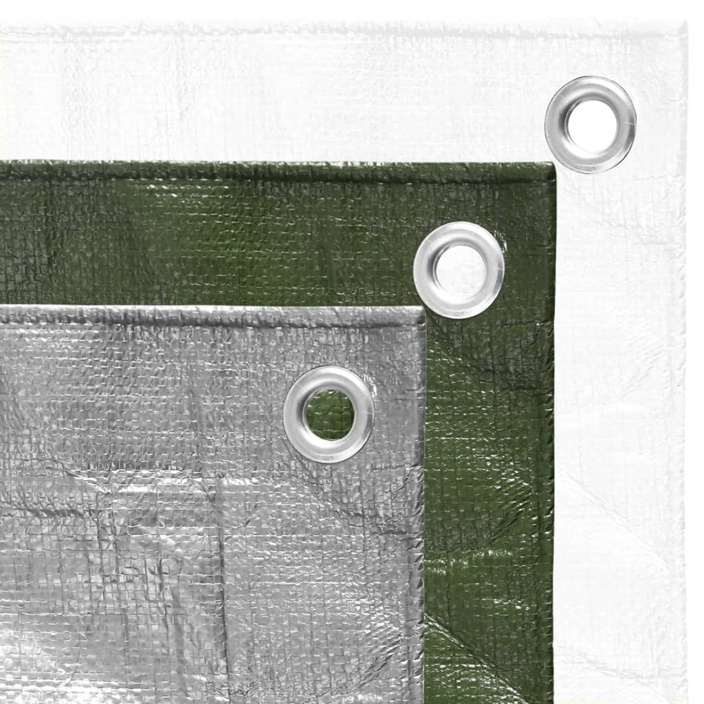 vidaXL Μουσαμάς Λευκός 180 γρ./μ.² 4x4 μ. από HDPE