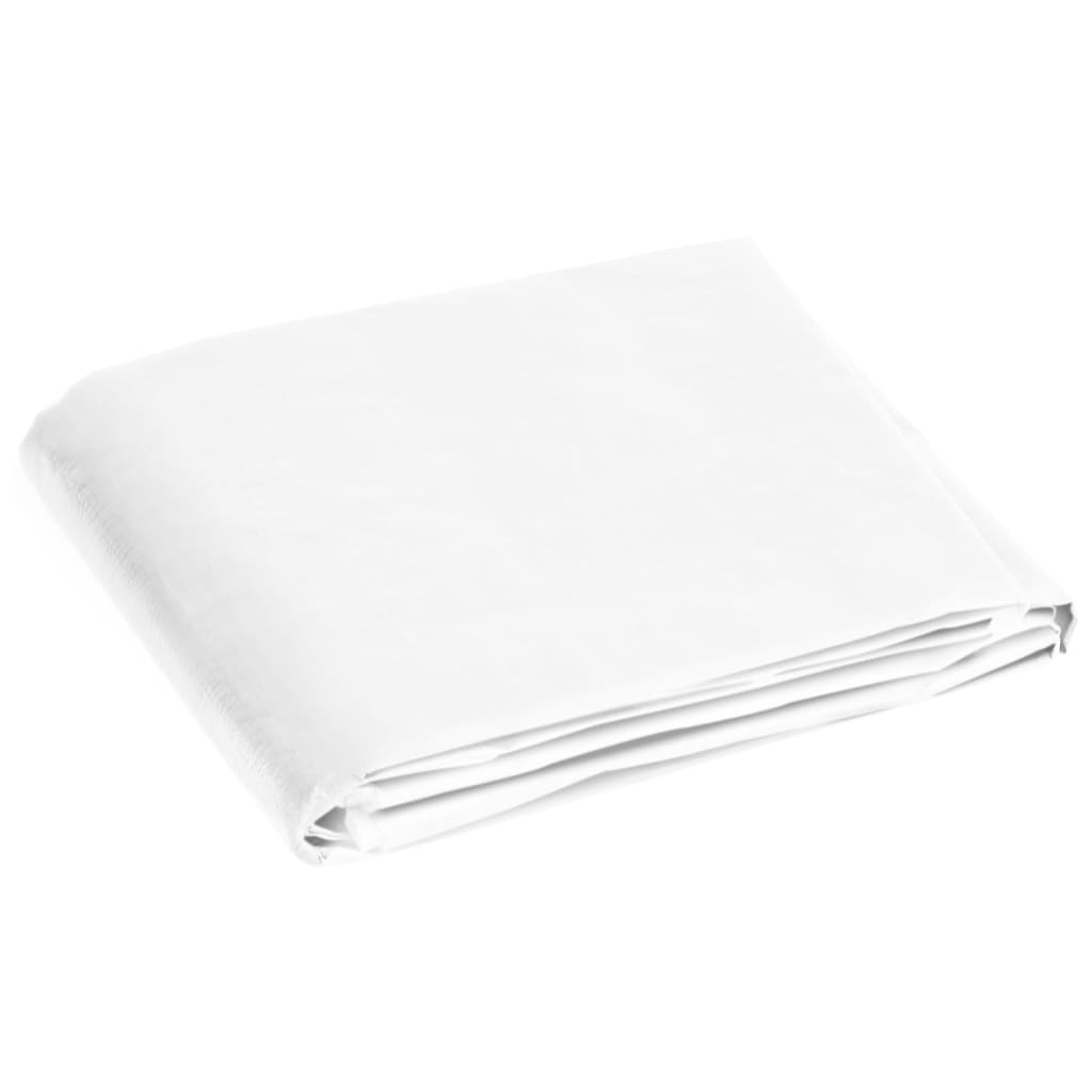 vidaXL Μουσαμάς Λευκός 180 γρ./μ.² 6x10 μ. από HDPE