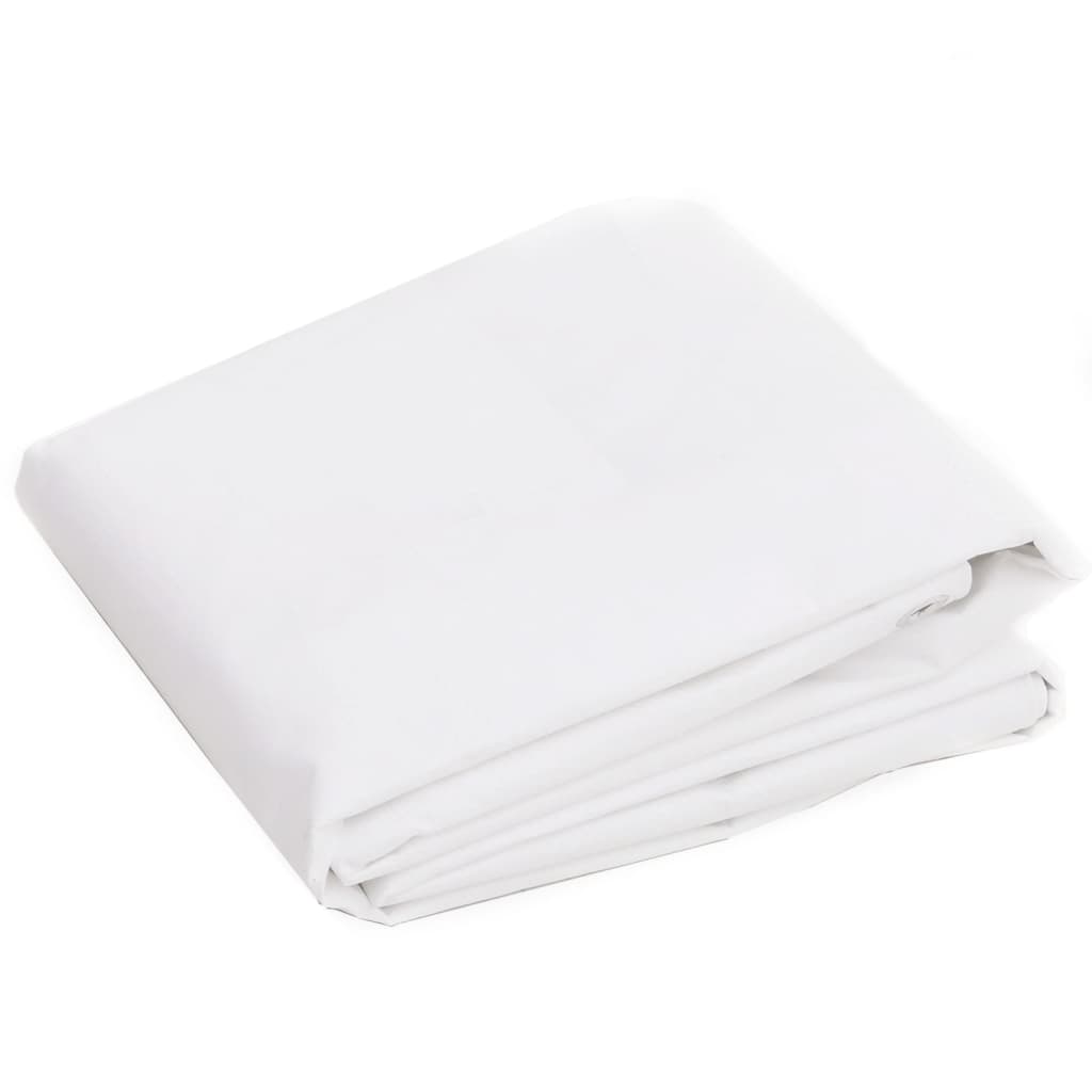 vidaXL Μουσαμάς Λευκός 260 γρ./μ.² 6x10 μ. από HDPE