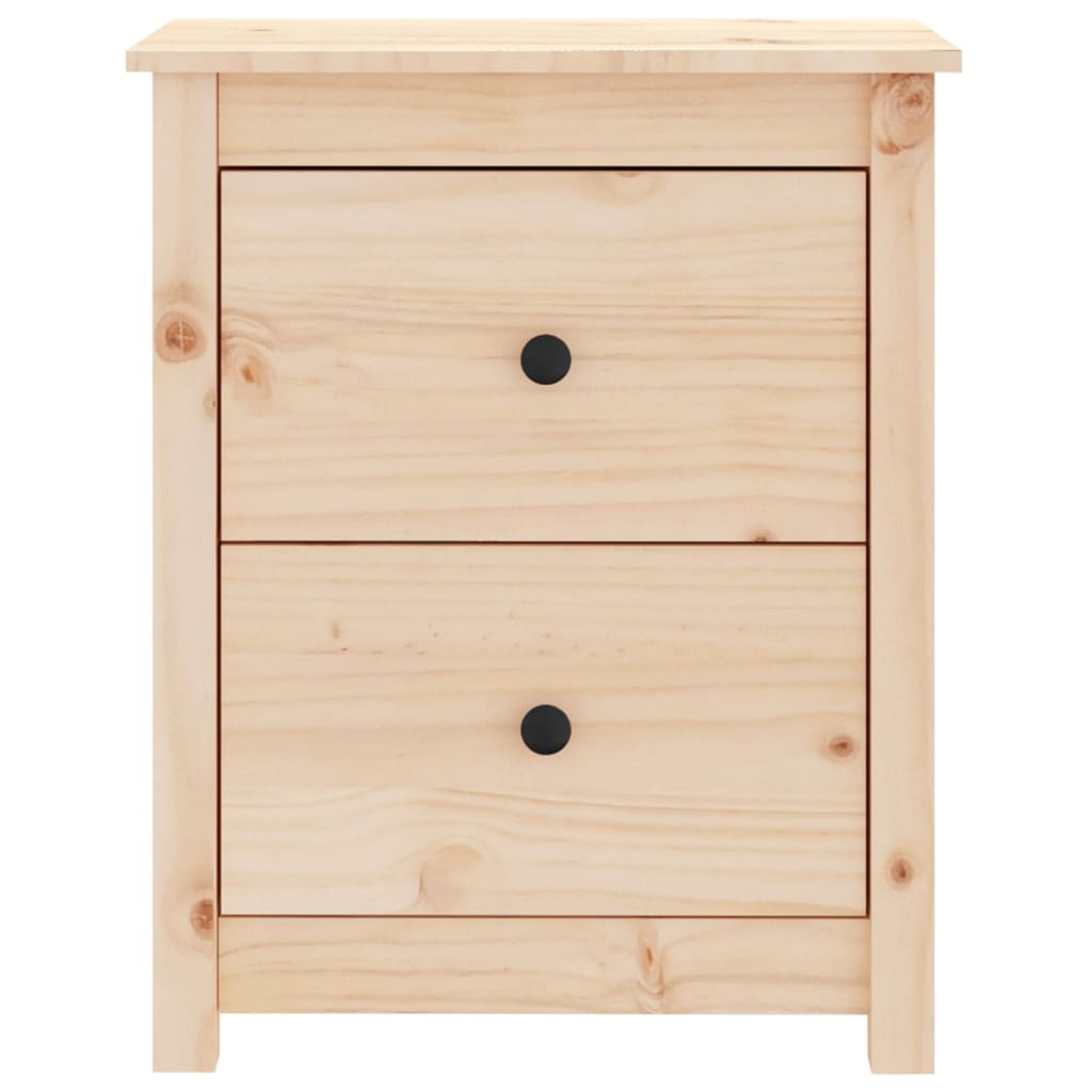 vidaXL Κομοδίνα 2 τεμ. 50 x 35 x 61,5 εκ. από Μασίφ Ξύλο Πεύκου