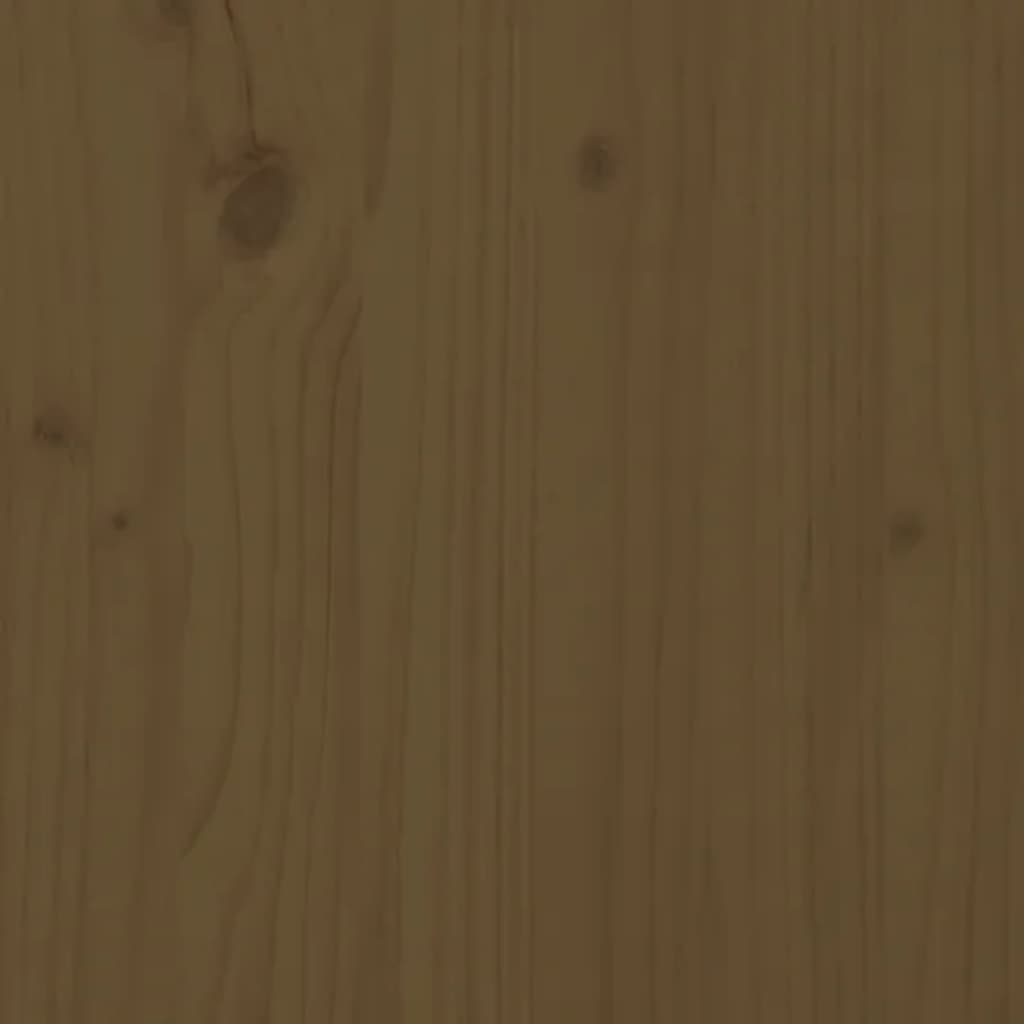 vidaXL Κομοδίνο Καφέ Μελί 50 x 35 x 61,5 εκ. από Μασίφ Ξύλο Πεύκου