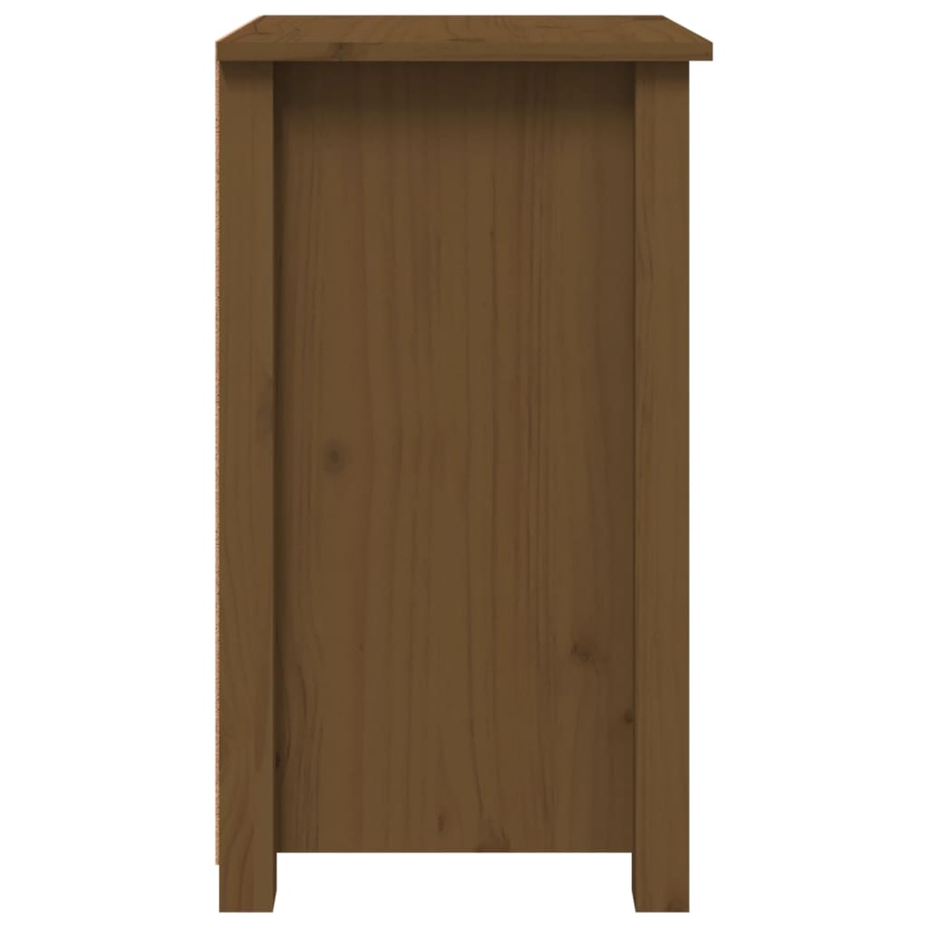 vidaXL Κομοδίνα 2 τεμ. Καφέ Μελί 40x35x61,5 εκ. από Μασίφ Ξύλο Πεύκου