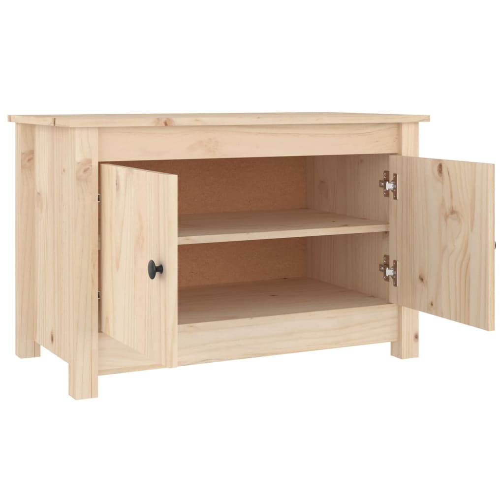 vidaXL Παπουτσοθήκη 70 x 38 x 45,5 εκ. από Μασίφ Ξύλο Πεύκου