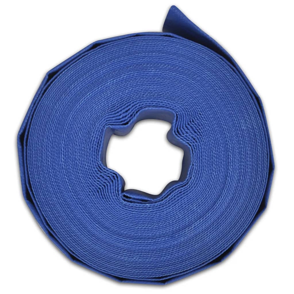 vidaXL Πλακέ Μάνικα Νερού 100 μ. 3" PVC