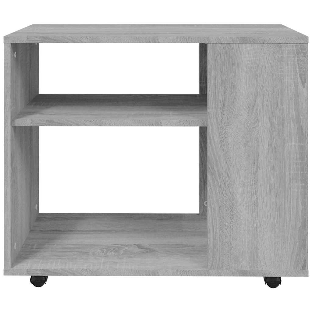vidaXL Τραπέζι Βοηθητικό Γκρι Sonoma 70x35x60,5 εκ. Επεξεργασμένο Ξύλο