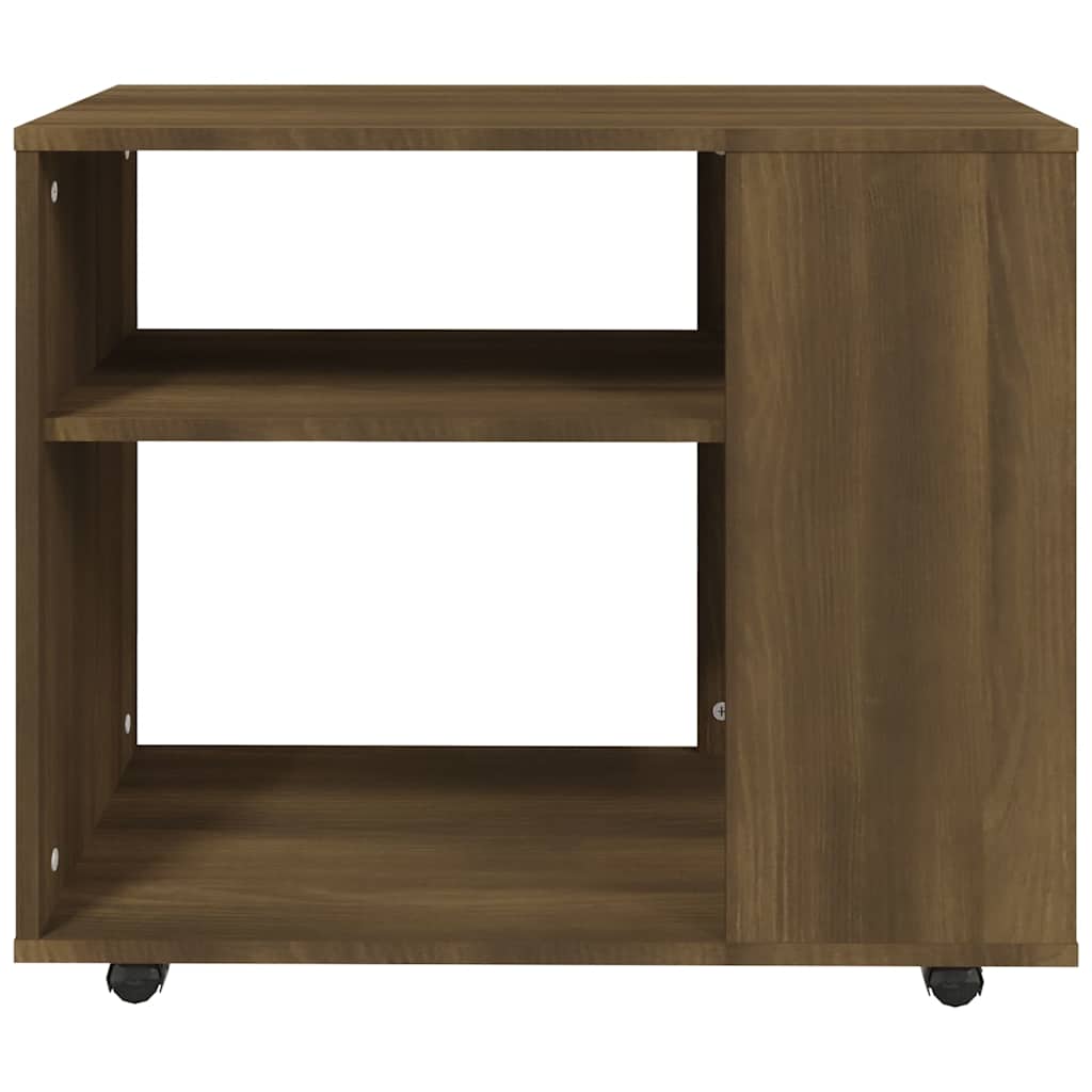 vidaXL Τραπέζι Βοηθητικό Καφέ Δρυς 70x35x60,5 εκ. Επεξεργασμένο Ξύλο