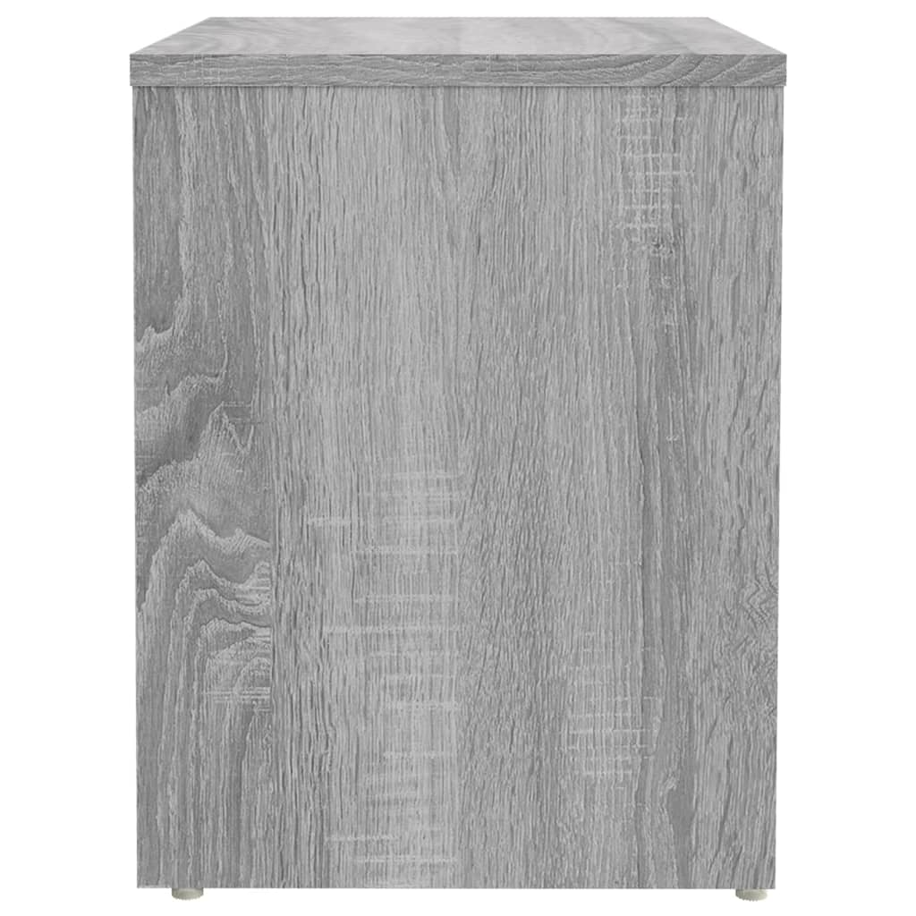 vidaXL Κομοδίνο Γκρι Sonoma 40 x 30 x 40 εκ. από Επεξεργασμένο Ξύλο
