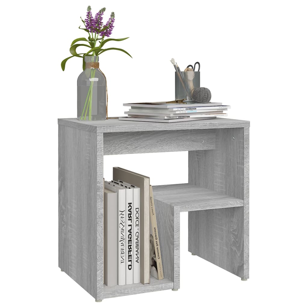vidaXL Κομοδίνο Γκρι Sonoma 40 x 30 x 40 εκ. από Επεξεργασμένο Ξύλο