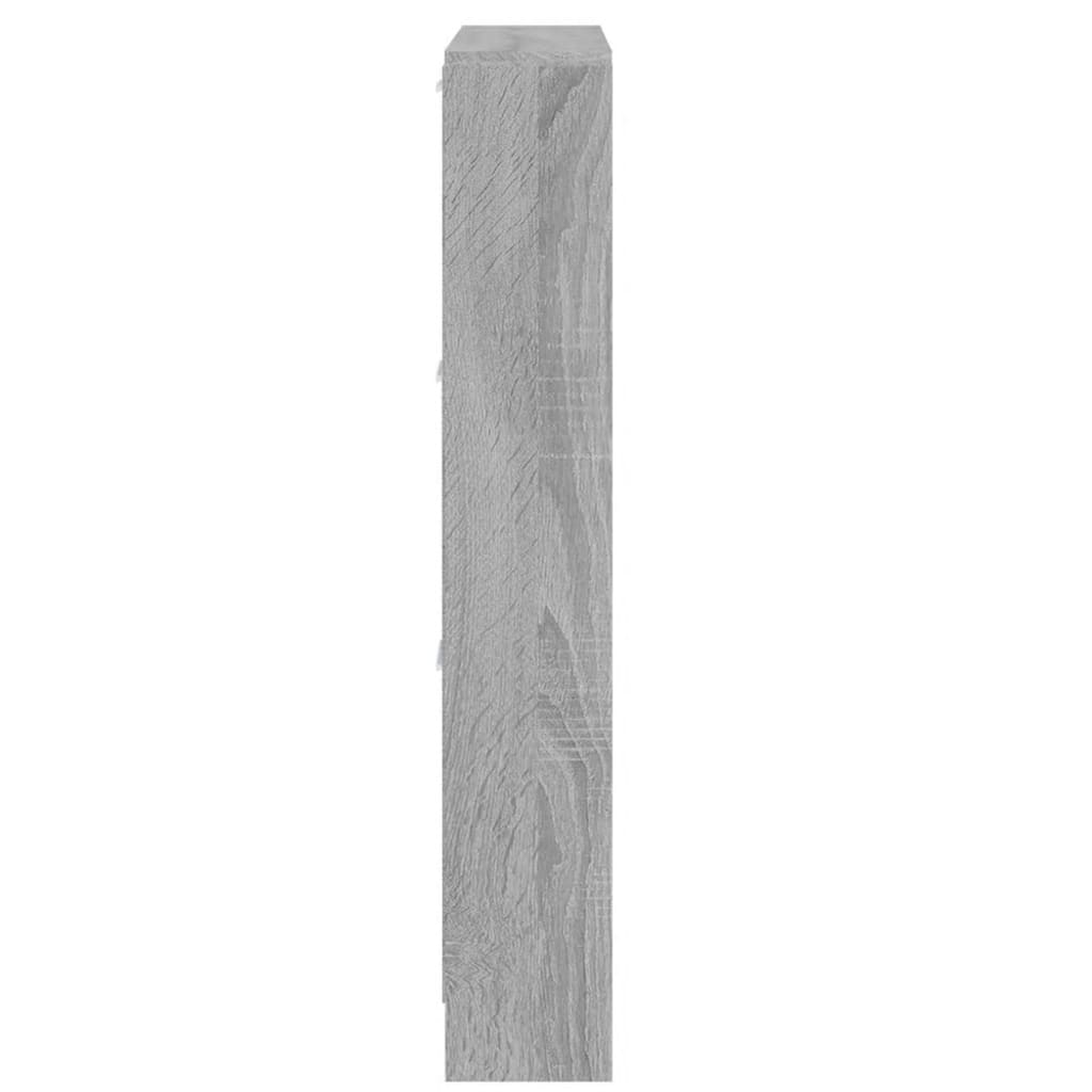 vidaXL Παπουτσοθήκη Γκρι Sonoma 59x17x108 εκ. από Επεξεργασμένο Ξύλο