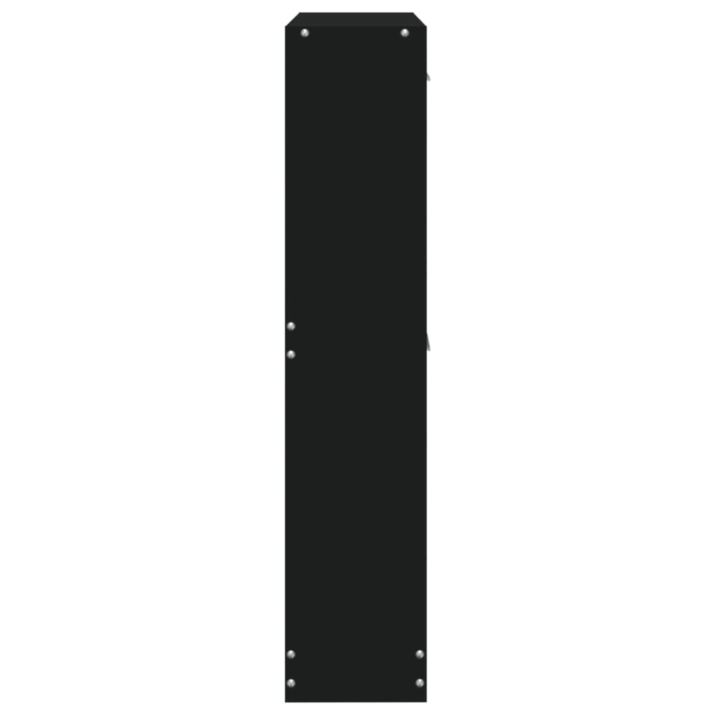vidaXL Παπουτσοθήκη Μαύρη 59x17x81 εκ. από Επεξεργασμένο Ξύλο