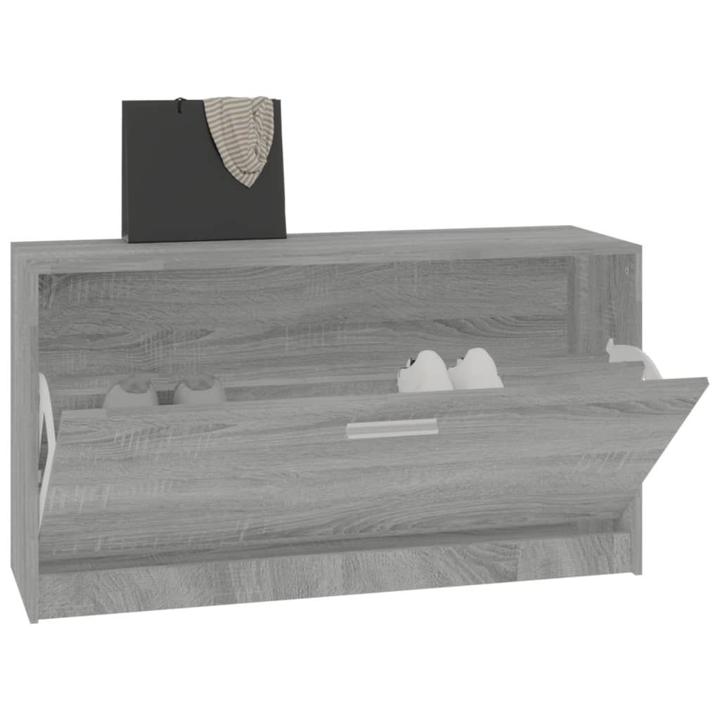 vidaXL Παπουτσοθήκη Γκρι Sonoma 80x24x45 εκ. από Επεξεργασμένο Ξύλο