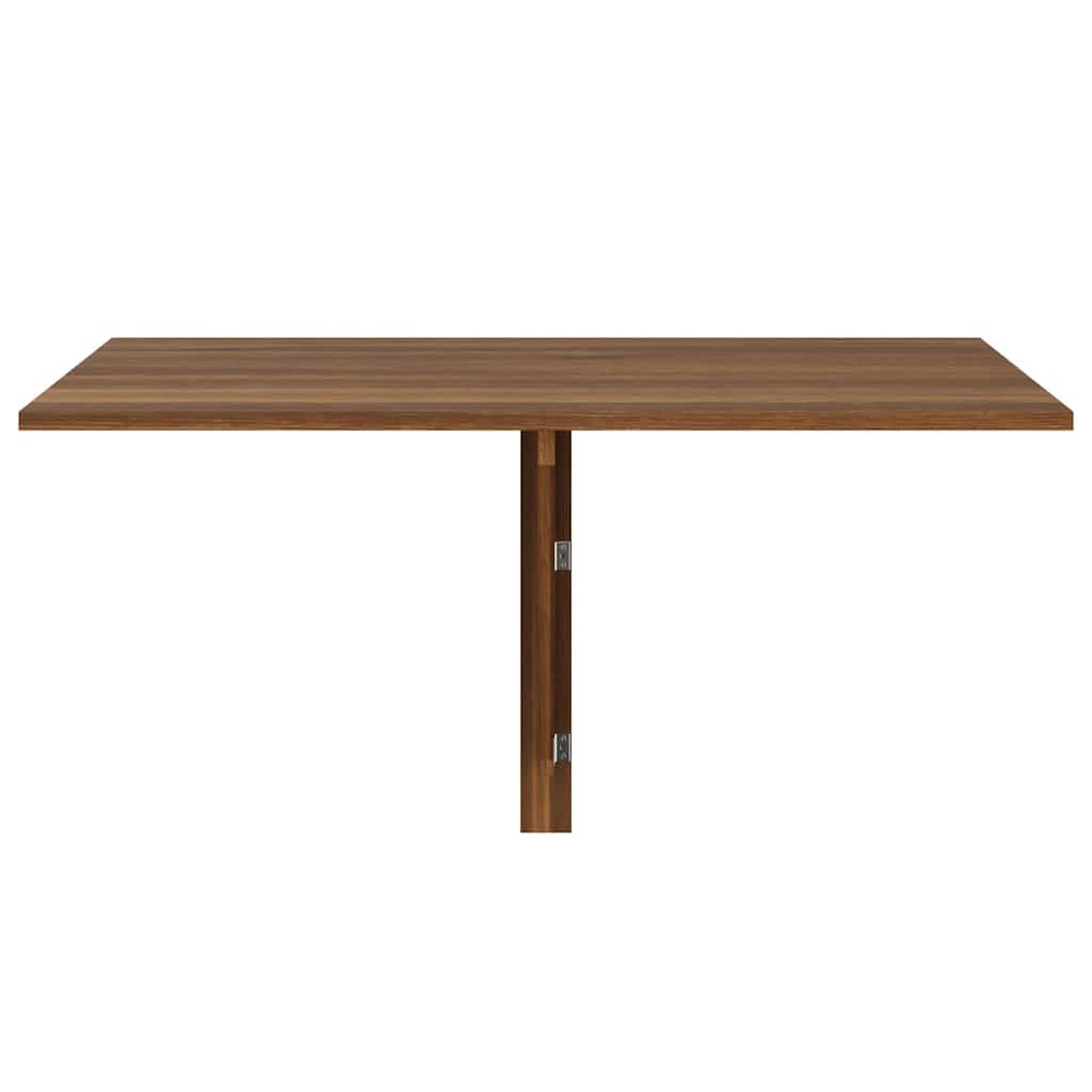vidaXL Τραπέζι Τοίχου Πτυσσόμενο Καφέ Δρυς 100x60x56 εκ. Επεξ. Ξύλο