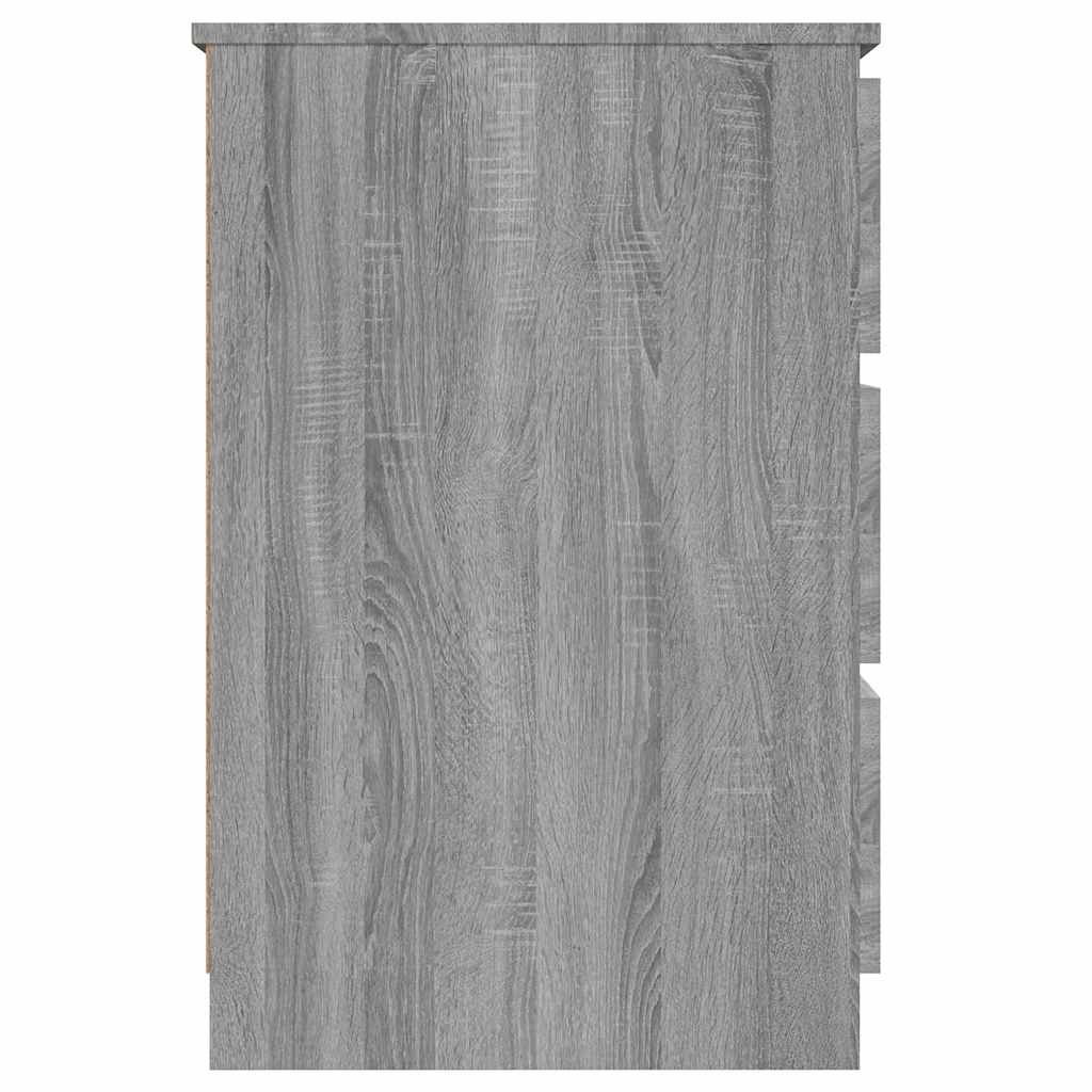 vidaXL Γραφείο Γκρι Sonoma 140 x 50 x 77 εκ. από Επεξεργασμένο Ξύλο