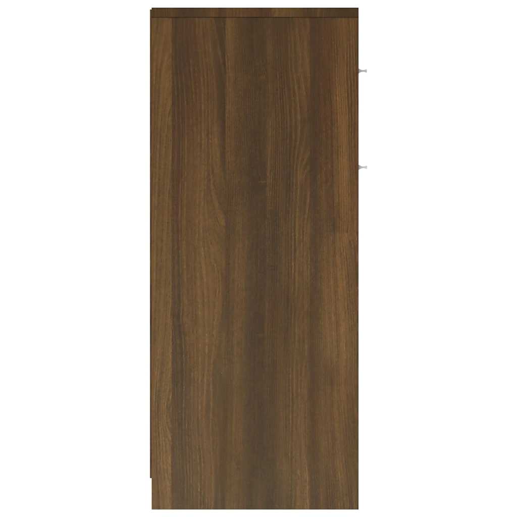 vidaXL Ντουλάπι Μπάνιου Καφέ Δρυς 60 x 33 x 80 εκ. Επεξεργασμένο Ξύλο