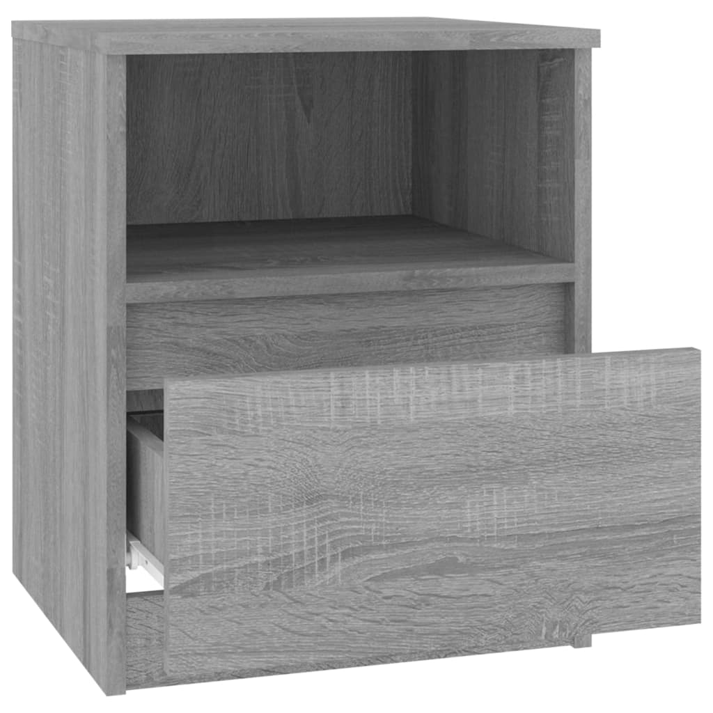 vidaXL Κομοδίνο Γκρι Sonoma 40 x 40 x 50 εκ. από Επεξεργασμένο Ξύλο