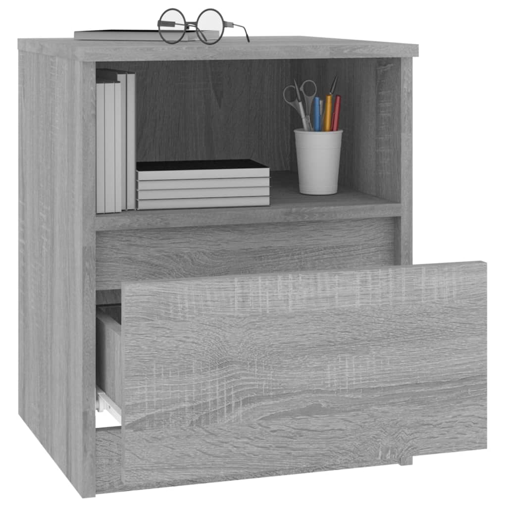 vidaXL Κομοδίνο Γκρι Sonoma 40 x 40 x 50 εκ. από Επεξεργασμένο Ξύλο