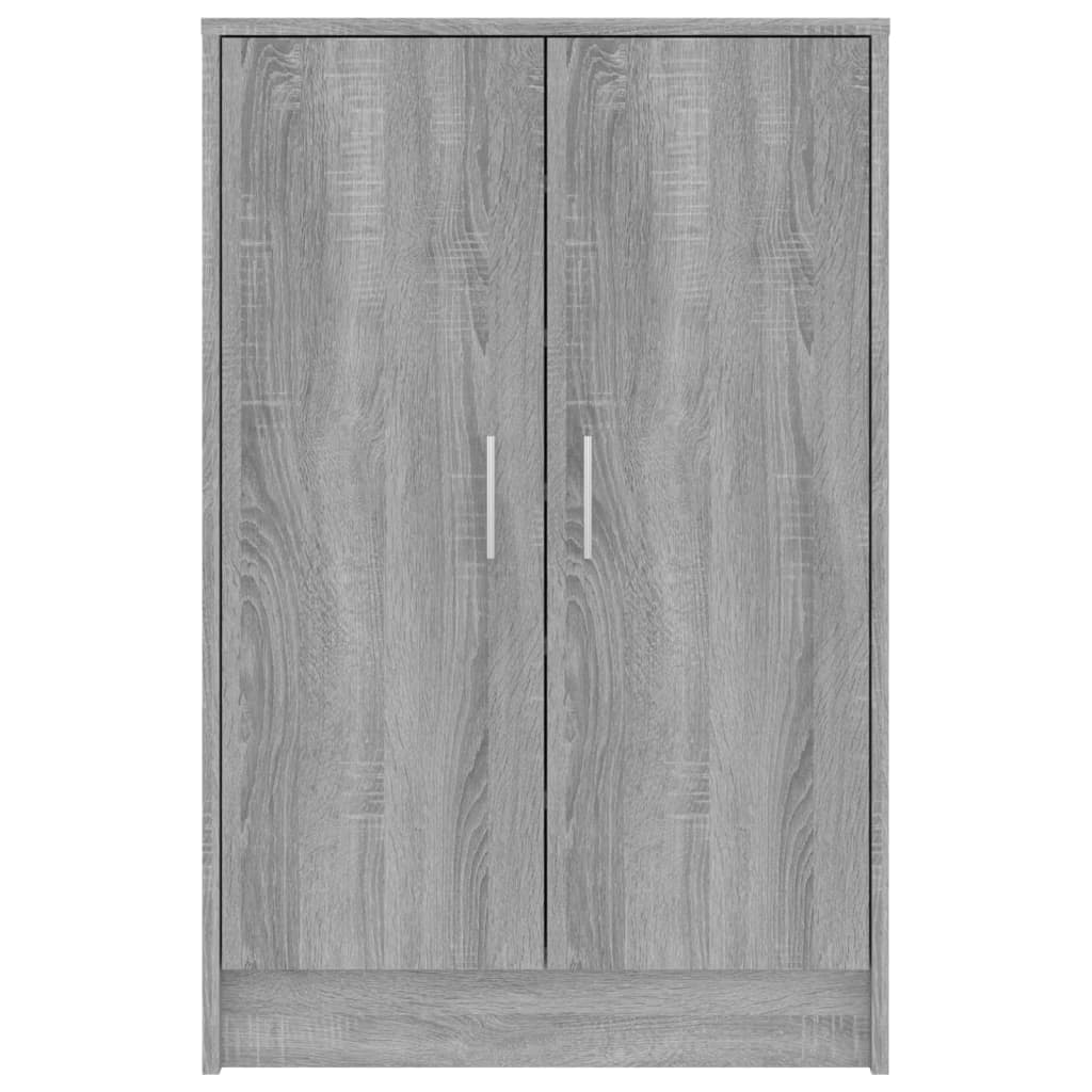 vidaXL Παπουτσοθήκη Γκρι Sonoma 60 x 35 x 92 εκ. Επεξεργασμένο Ξύλο