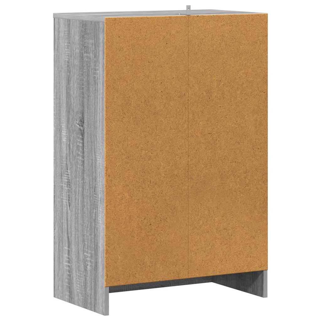 vidaXL Παπουτσοθήκη Γκρι Sonoma 60 x 35 x 92 εκ. Επεξεργασμένο Ξύλο