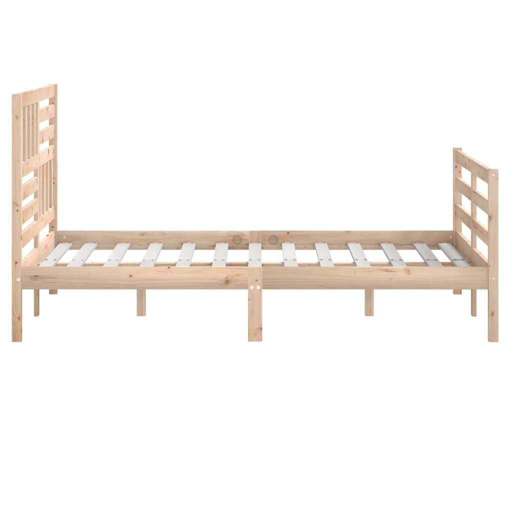 vidaXL Πλαίσιο Κρεβατιού 150 x 200 εκ. Μασίφ Ξύλο King Size