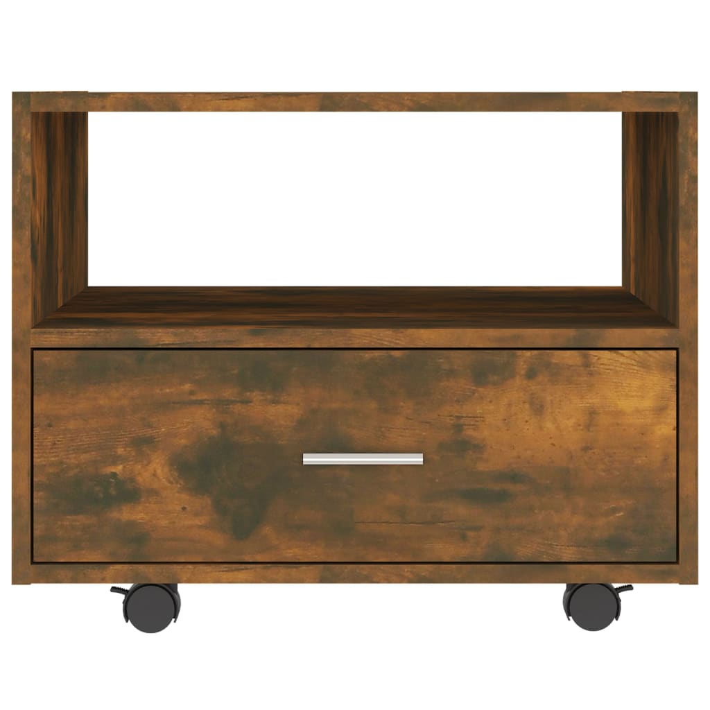 vidaXL Τραπεζάκι Σαλονιού Καπνιστή Δρυς 55 x 55 x 40 εκ. Επεξεργ. Ξύλο