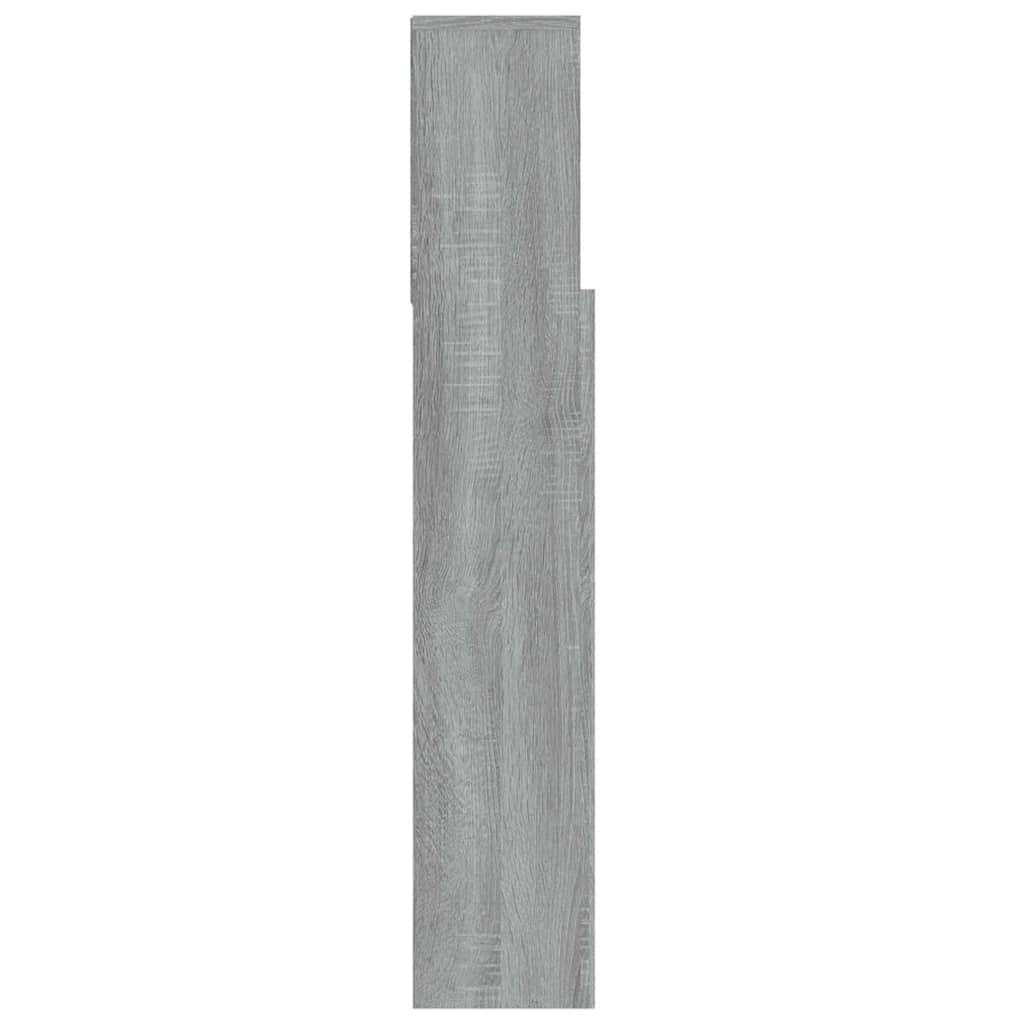vidaXL Κεφαλάρι Με Αποθηκευτικό Χώρο Γκρι Sonoma 100x19x103,5 εκ.