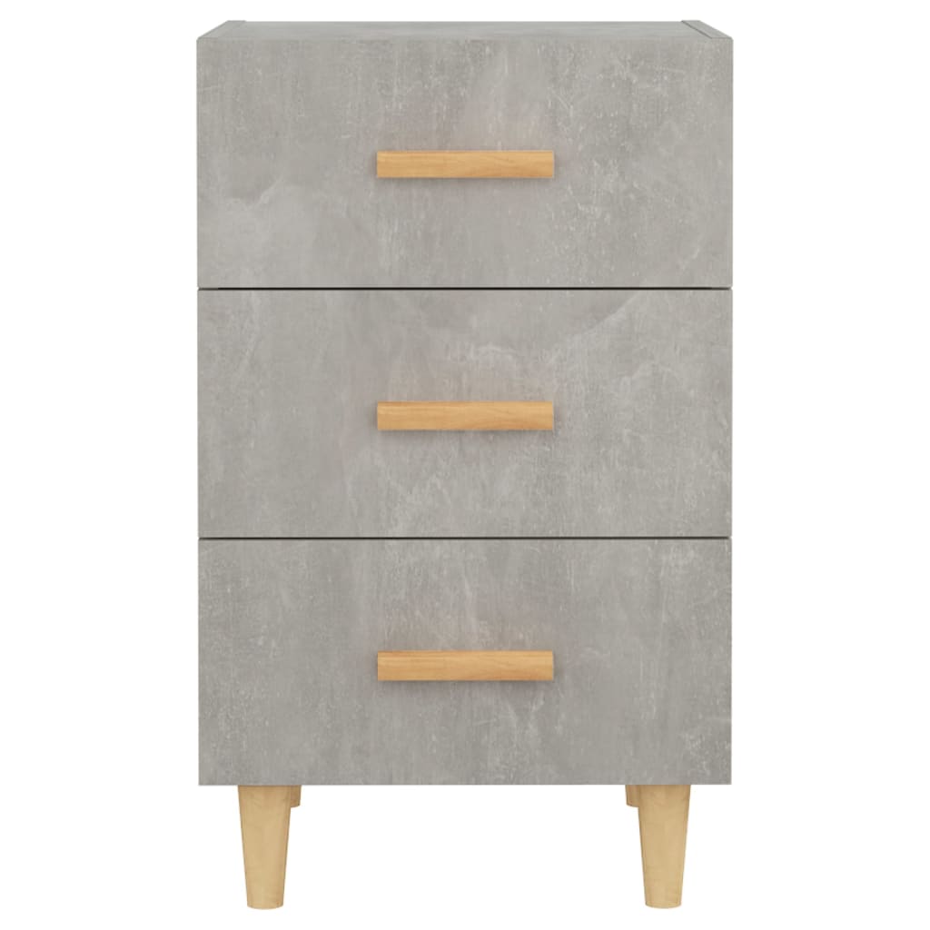 vidaXL Κομοδίνο Γκρι Σκυροδέματος 40x40x66 εκ. από Επεξεργασμένο Ξύλο