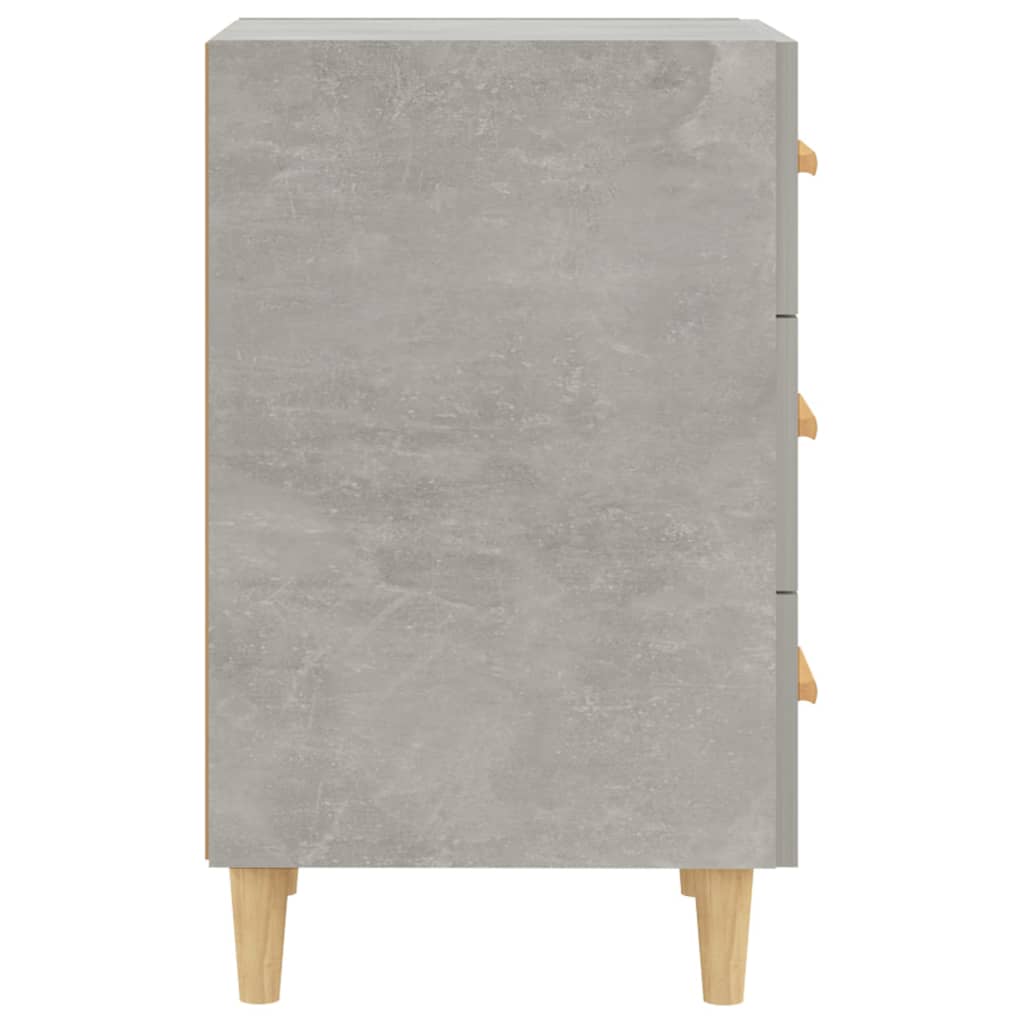 vidaXL Κομοδίνο Γκρι Σκυροδέματος 40x40x66 εκ. από Επεξεργασμένο Ξύλο