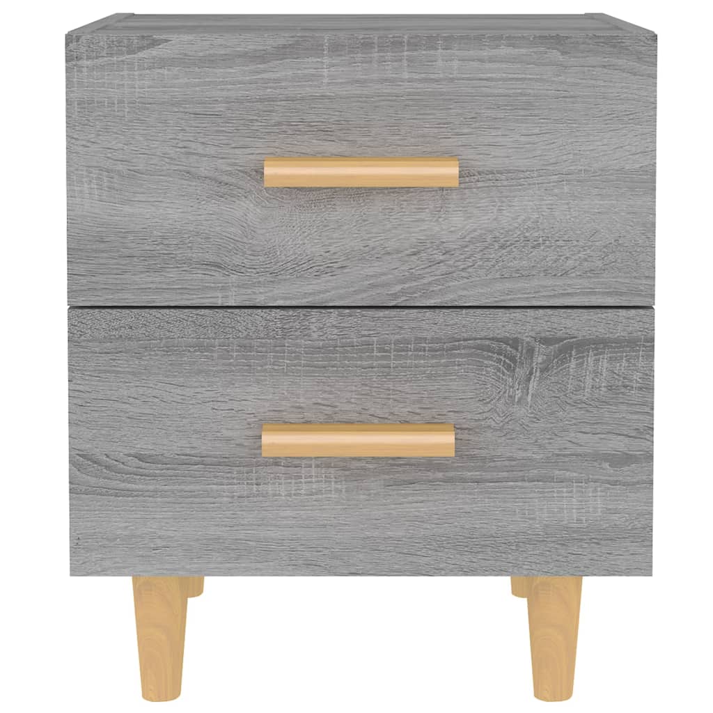 vidaXL Κομοδίνα 2 τεμ. Γκρι Sonoma 40 x 35 x 47,5 εκ.