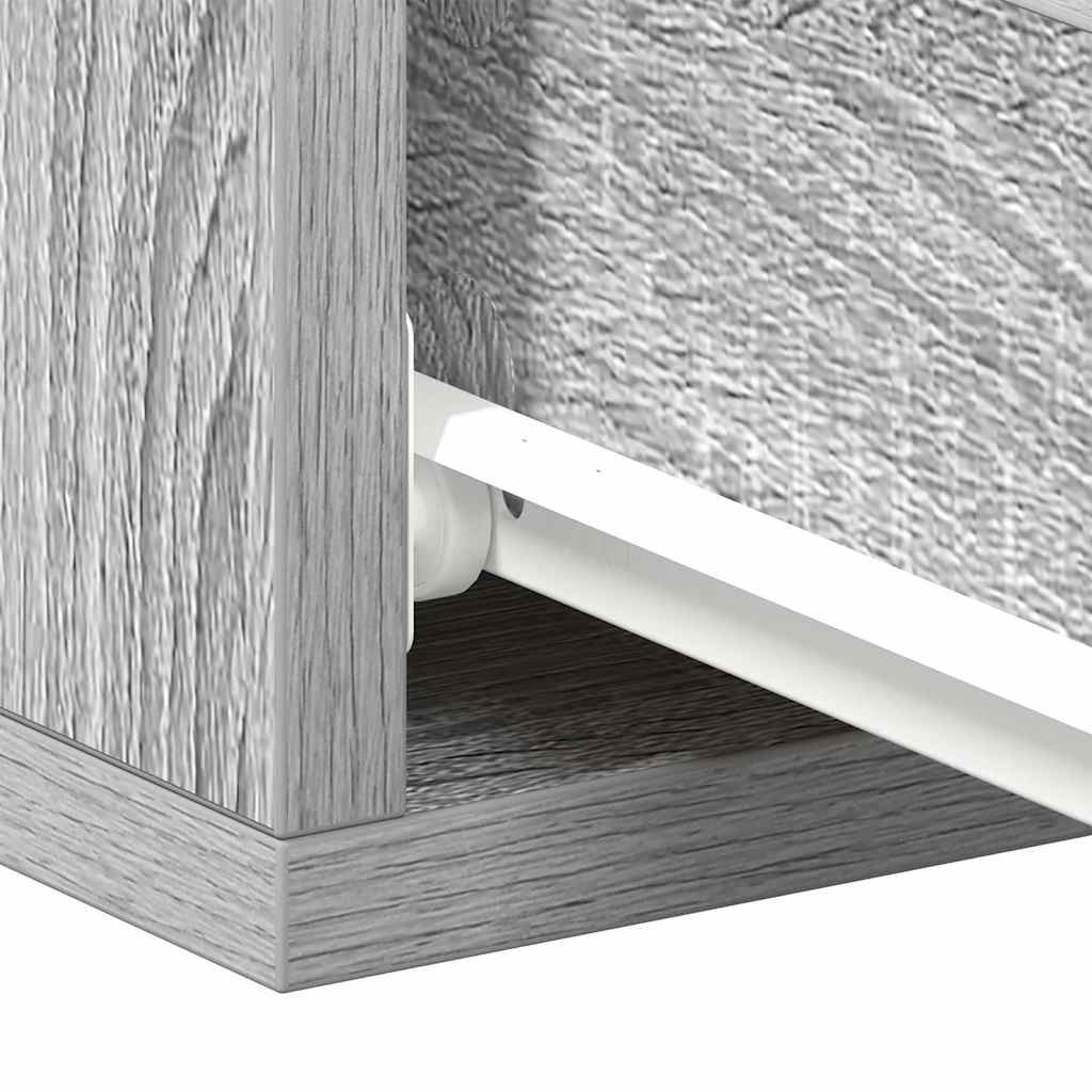 vidaXL Κομοδίνο Κρεμαστό Γκρι Sonoma 40x30x15 εκ. Επεξεργασμένο Ξύλο