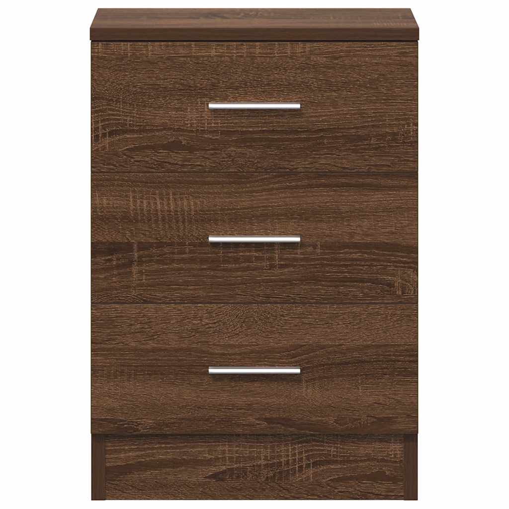 vidaXL Κομοδίνο Καπνιστή Δρυς 38x35x56 εκ. από Επεξεργασμένο Ξύλο