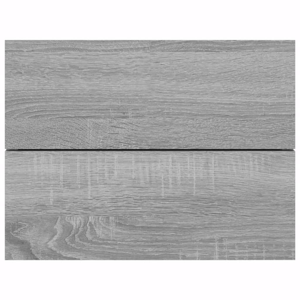 vidaXL Κομοδίνα 2 Τεμ. Γκρι Sonoma 40x30x30 εκ. από Επεξεργασμένο Ξύλο