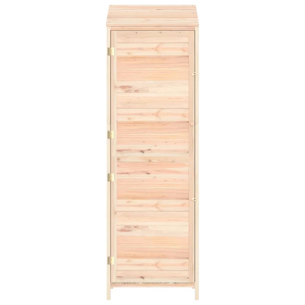 vidaXL Αποθήκη Κήπου 55 x 52 x 174,5 εκ. από Μασίφ Ξύλο Ελάτης