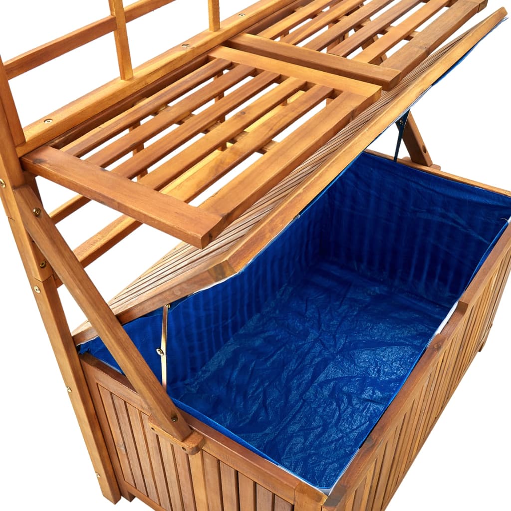 vidaXL Μπαούλο Αποθήκευσης Καφασωτό 99x50x160 εκ. Μασίφ Ξύλο Ακακίας