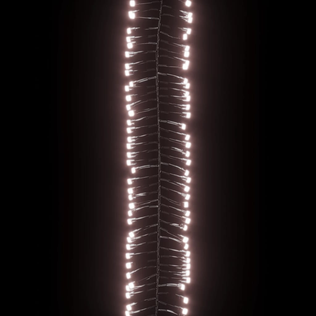 vidaXL Φωτάκια Cluster με 2000 LED Θερμό Λευκό 17 μ. από PVC