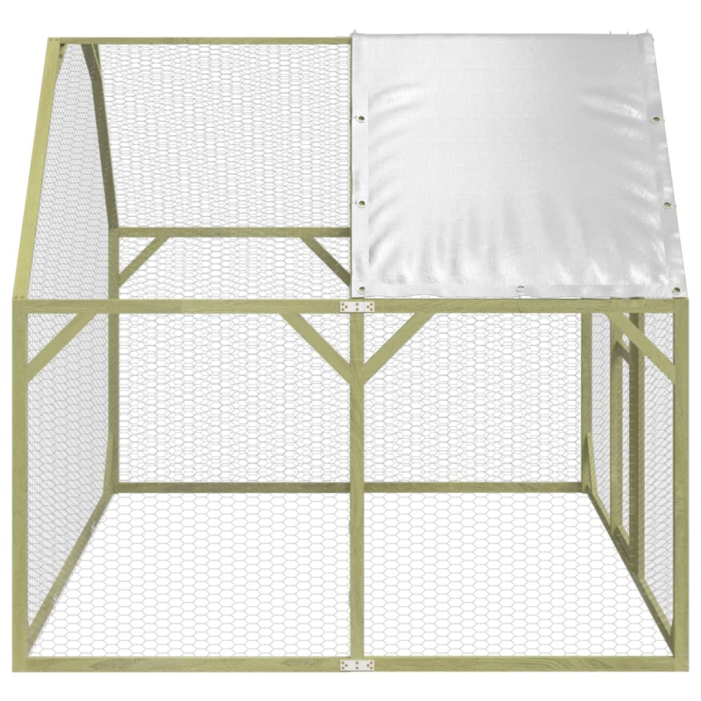 vidaXL Κοτέτσι 268x200x190 εκ. από Μασίφ Εμποτισμένο Ξύλο Πεύκου