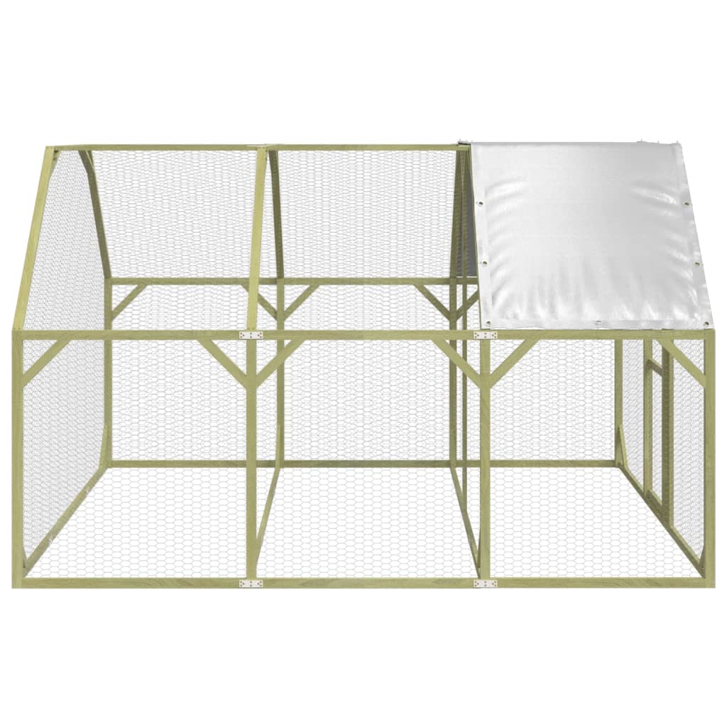 vidaXL Κοτέτσι 268x300x190 εκ. από Μασίφ Εμποτισμένο Ξύλο Πεύκου