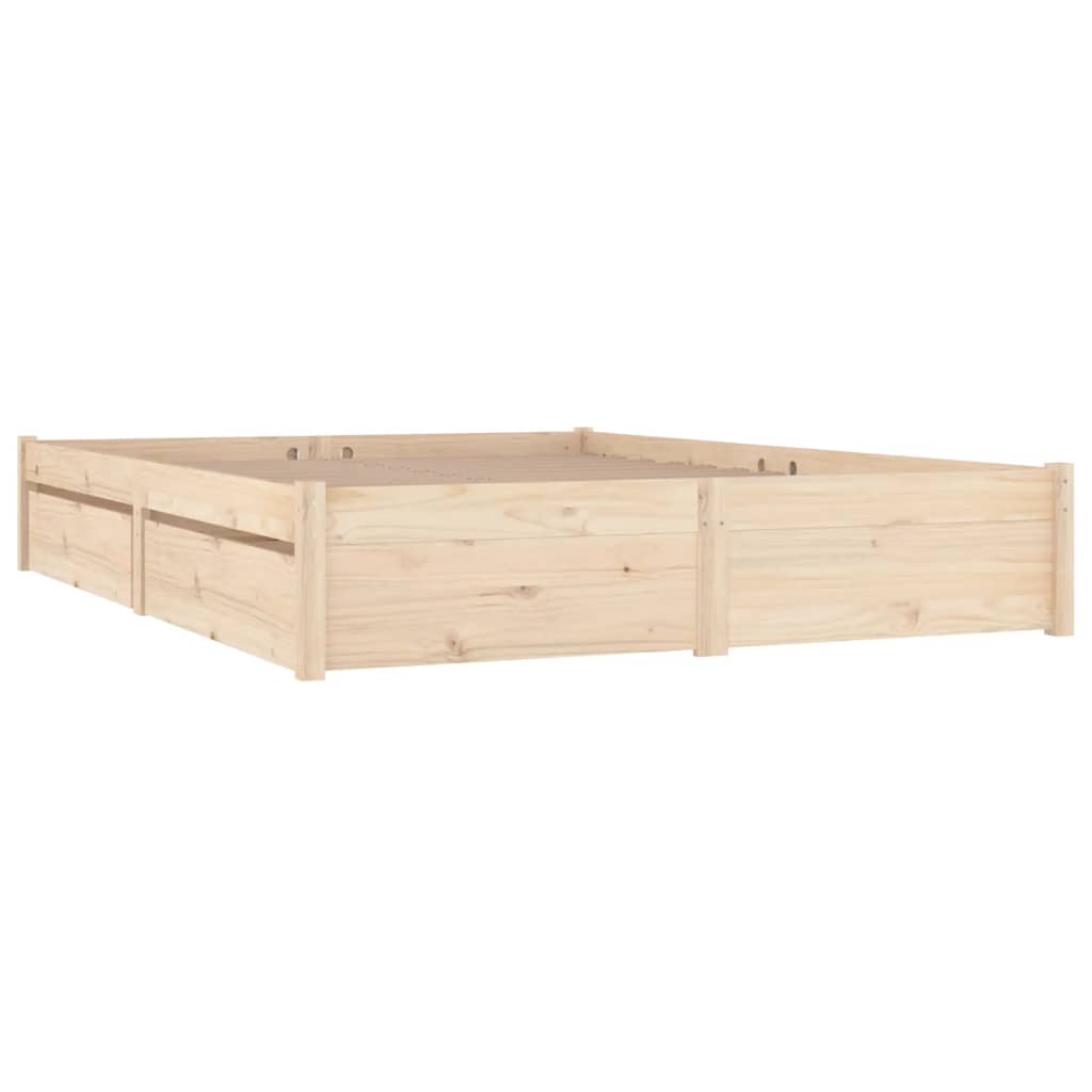 vidaXL Πλαίσιο Κρεβατιού με Συρτάρια 140 x 200 εκ.