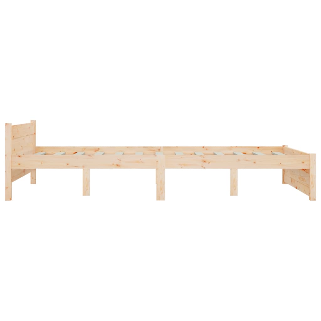 vidaXL Πλαίσιο Κρεβατιού 150 x 200 εκ. Μασίφ Ξύλο King Size