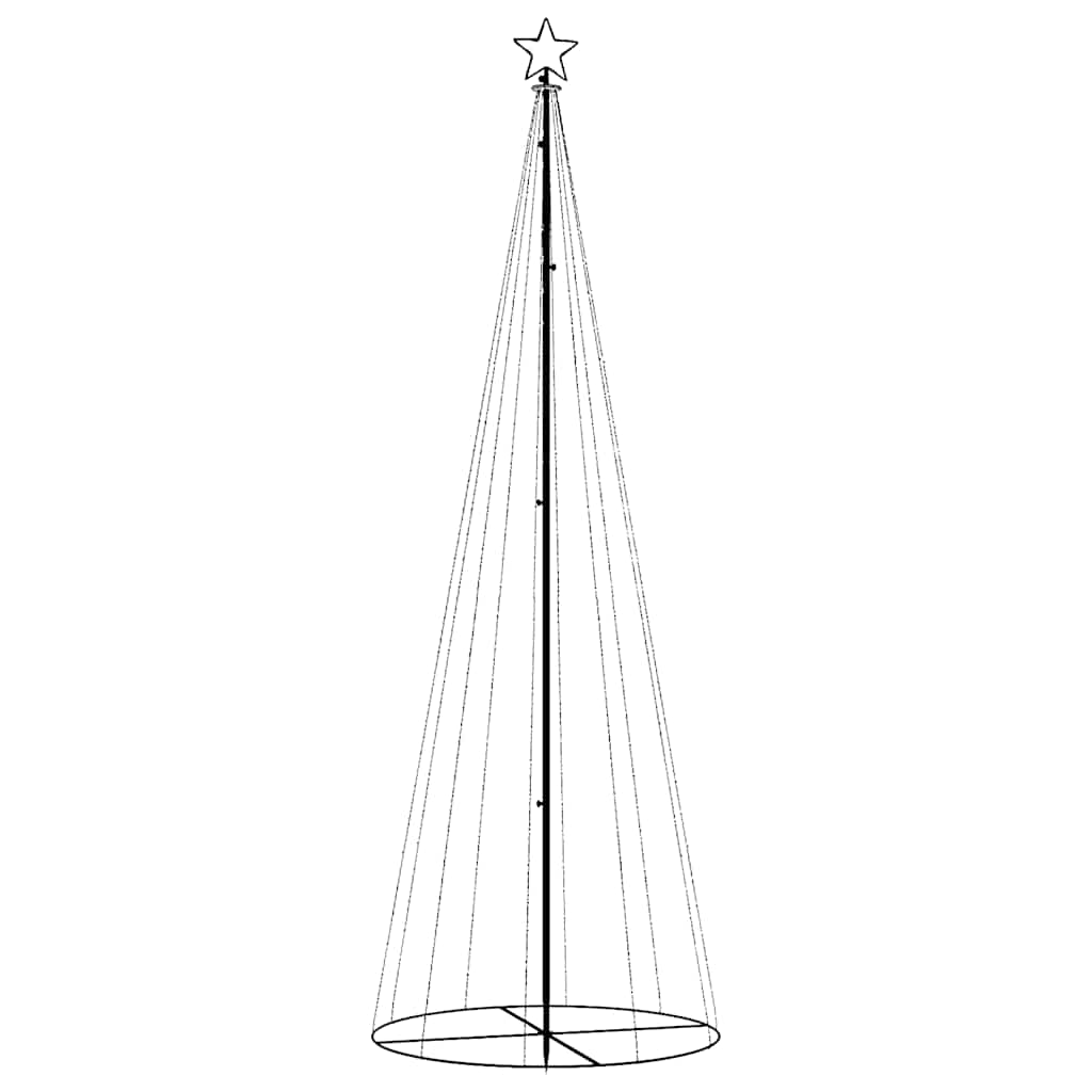 vidaXL Χριστουγεννιάτικο Δέντρο Κώνος 310 LED Μπλε 100 x 300 εκ.