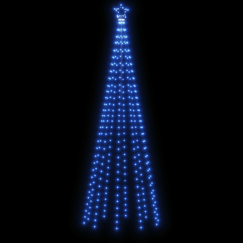 vidaXL Χριστουγεννιάτικο Δέντρο Κώνος 310 LED Μπλε 100 x 300 εκ.