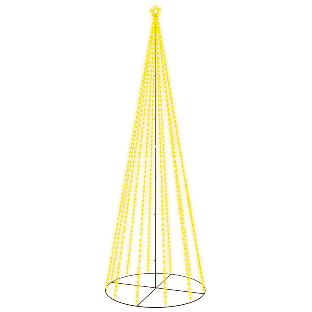 vidaXL Χριστουγεννιάτικο Δέντρο Κώνος 732 LED Θερμό Λευκό 160x500 εκ.