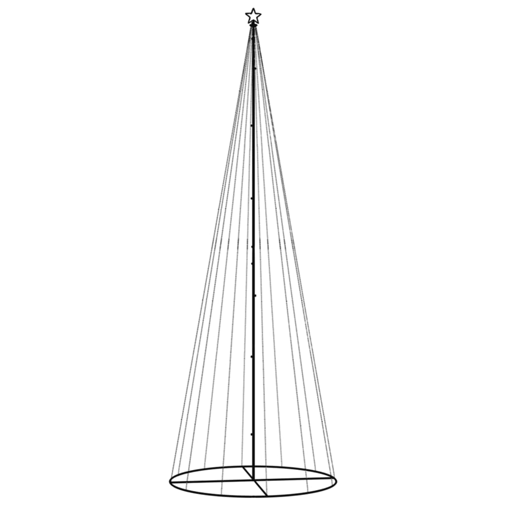 vidaXL Χριστουγεννιάτικο Δέντρο Κώνος 732 LED Θερμό Λευκό 160x500 εκ.